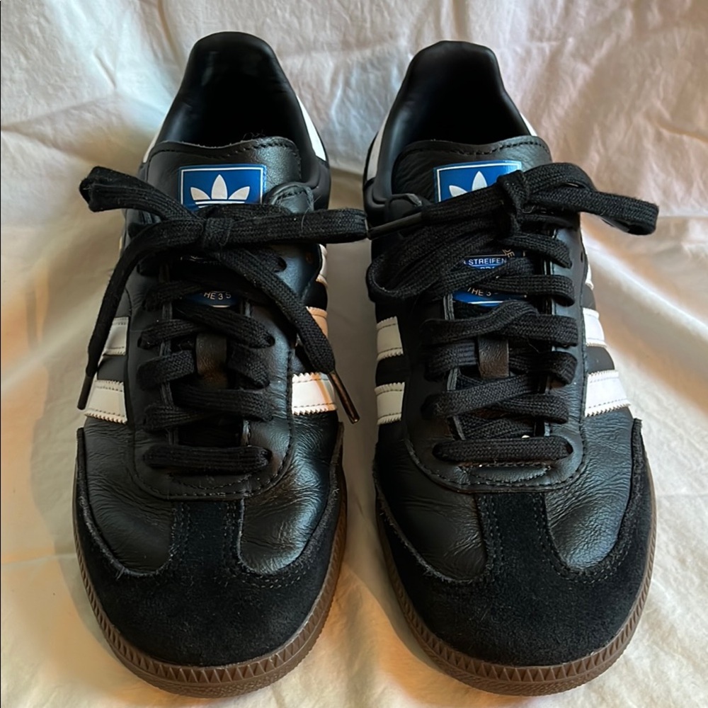 Adidas Black and White Samba Sneakers